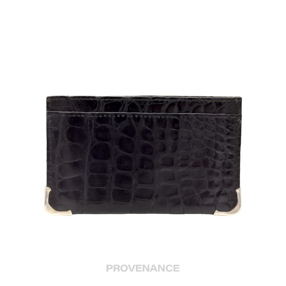 đź”´ Gucci Card Holder Wallet - Crocodile Leather - Picture 3 of 7